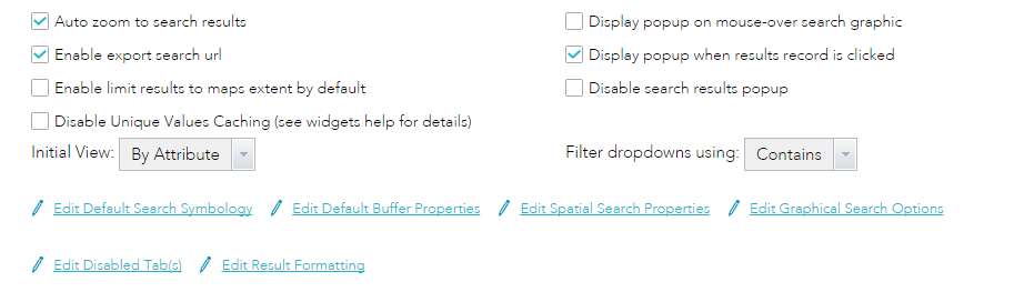 optional settings