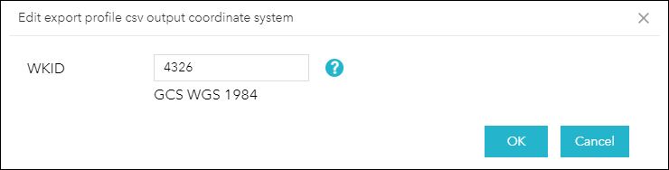Profiles csv export coodinates