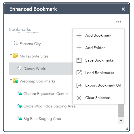 Widget Menu