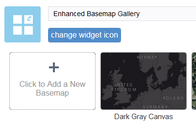 Basemap Gallery configuration