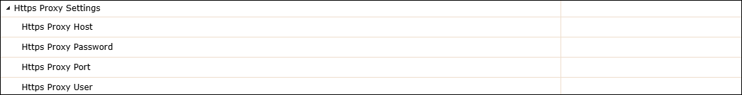 Http Proxy Settings